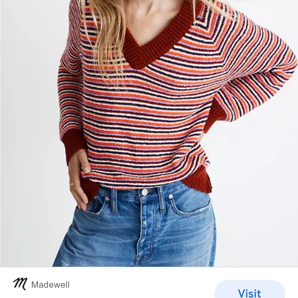 Madewell V Neck Sweater